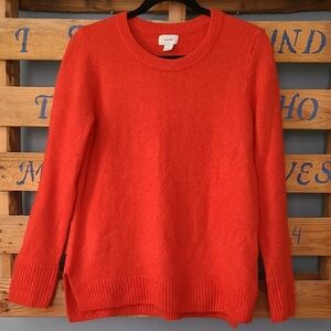 Old Navy Women's Vibrant Red Crew Neck Sweater